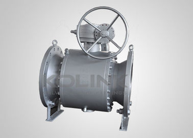 घटा हुआ पोर्ट ट्रूनियन बॉल वाल्व API 607 फायर सेफ DN50-DN1200