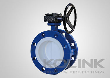 PTFE लाइन वाली बटरफ्लाई वाल्व 2-48 इंच क्लास 150 संकेंद्रित डिस्क