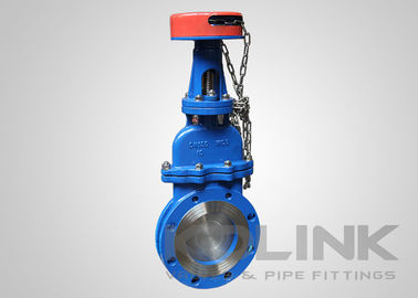 बूट वाला चाकू गेट वाल्व Flanged DN50-DN1200 Class150 मैनुअल या Pneumatic