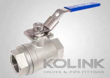 2-टुकड़ा स्टेनलेस स्टील बॉल वाल्व BSPT NPT 1000PSI फुल बोर