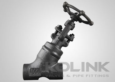 फोल्ड स्टील Y ग्लोब वाल्व सॉकेट वेल्डेड क्लास 150-2500